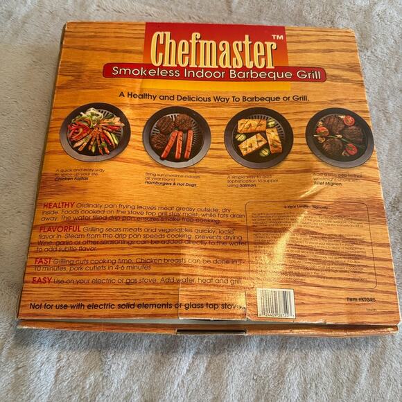 Stovetop Grill CHEFMASTER Smokeless Indoor Barbeque Grill Korean BBQ - Picture 2 of 5